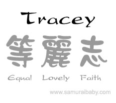 tracey kanji name